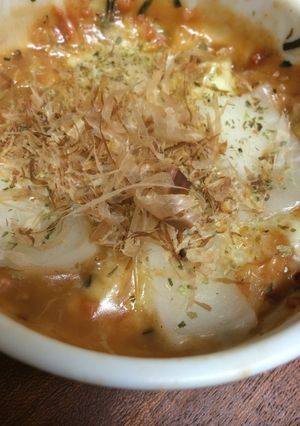めんたいチーズもんじゃ風ココットカマン-レシピのメイン写真