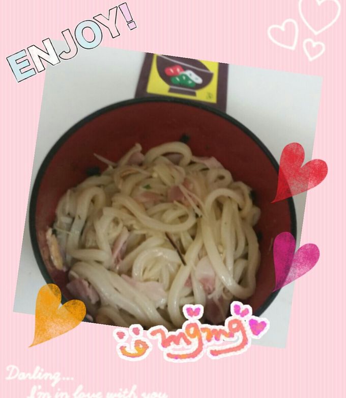 お吸い物の素で簡単うどん♡-レシピのメイン写真