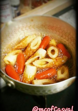 お弁当に♪ちくわと赤ウインナーの煮物-レシピのメイン写真