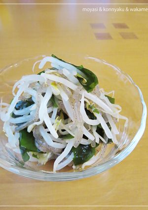 もやしと糸こんにゃくとわかめのサラダ-レシピのメイン写真