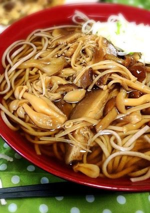 甘辛◇何にでもイケる◇きのこ蕎麦‼︎-レシピのメイン写真