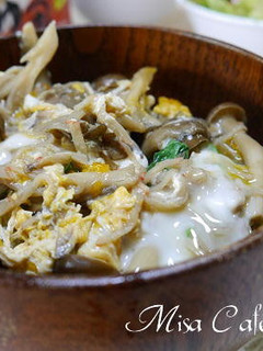 きのこ玉子丼-レシピのメイン写真