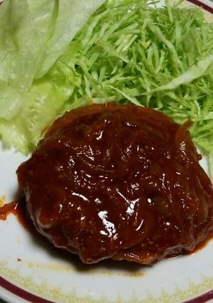 うまソースで煮込みハンバーグ♪-レシピのメイン写真
