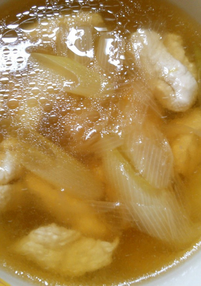 鶏ささみ 長ネギの 簡単 中華スープ！-レシピのメイン写真