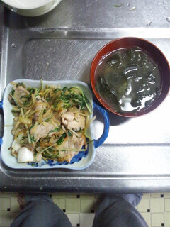 2月3日晩飯【豚肉の塩麹味噌漬け炒め】-レシピのメイン写真
