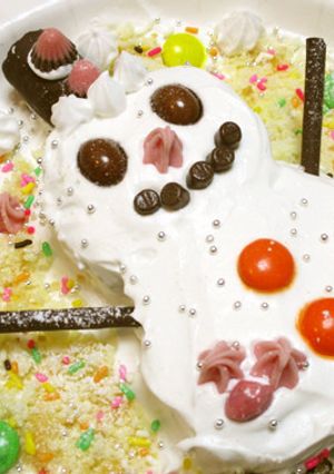 子どもと作ろう！雪だるまケーキ-レシピのメイン写真