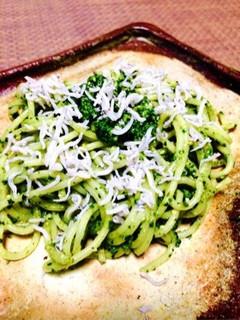 【10分】シラスと春菊のジェノバ風パスタ-レシピのメイン写真
