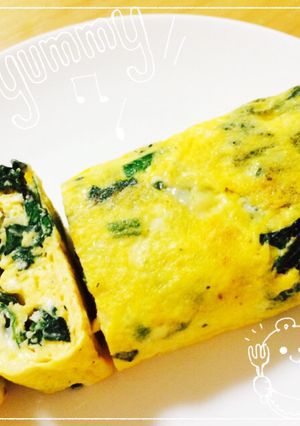ほうれん草とチーズのたまご焼き-レシピのメイン写真