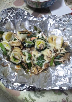 ２月１１日晩飯【鮭のマヨホイル焼き】-レシピのメイン写真