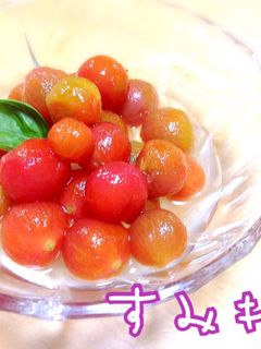 プチトマトの柚子はちみつ漬け(マリネ?)-レシピのメイン写真