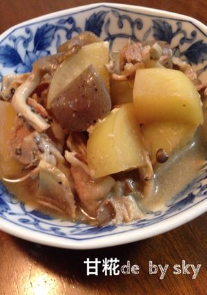 甘糀de大根,豚バラ肉,蒟蒻煮♪-レシピのメイン写真