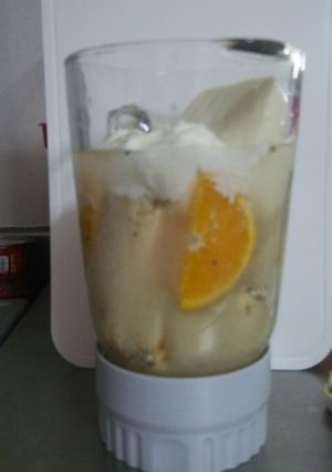 バナナとドライオレンジのお豆腐スムージー-レシピのメイン写真