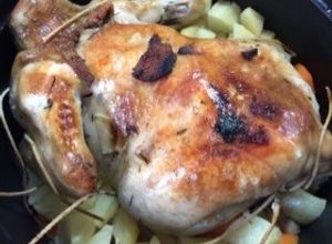 ストウブで鳥の丸焼き ローストチキン-レシピのメイン写真