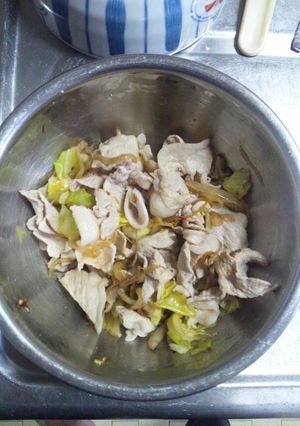 ２月２６日晩飯【豚肉のしゃぶしゃぶ】-レシピのメイン写真