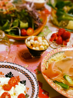*パーティー*春*簡単*生ハム*パスタ-レシピのメイン写真
