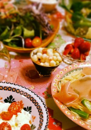 *パーティー*春*簡単*生ハム*パスタ-レシピのメイン写真