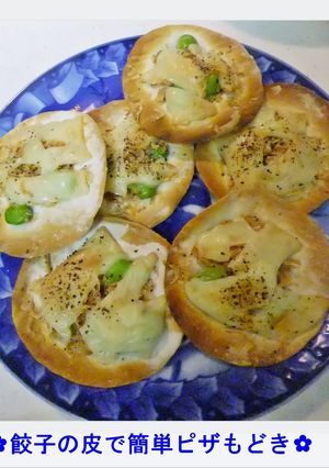 ✿餃子の皮でピザもどき✿-レシピのメイン写真