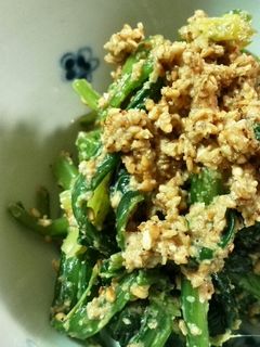 ほうれん草の胡麻マヨからし和え-レシピのメイン写真