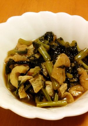 ヘルシー♥️大根葉と油揚げの煮物-レシピのメイン写真