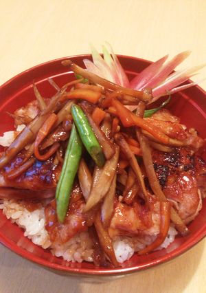 鶏肉のきんぴら丼-レシピのメイン写真