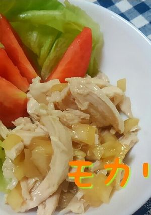 鶏むね★蒸し鶏のオニオンサラダ-レシピのメイン写真