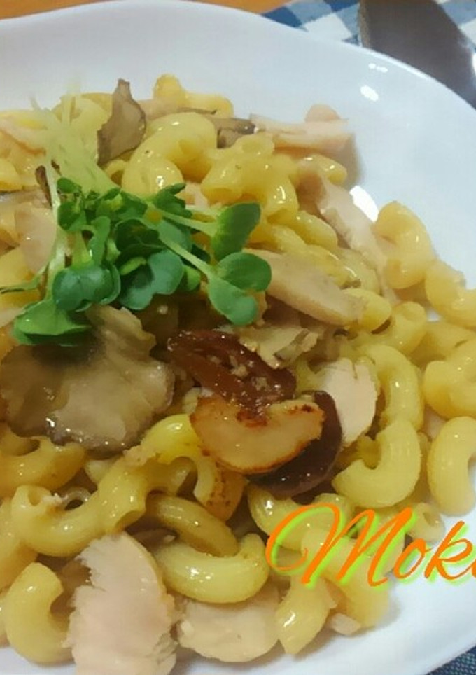 マイタケと鶏むねハムの和風パスタ★-レシピのメイン写真