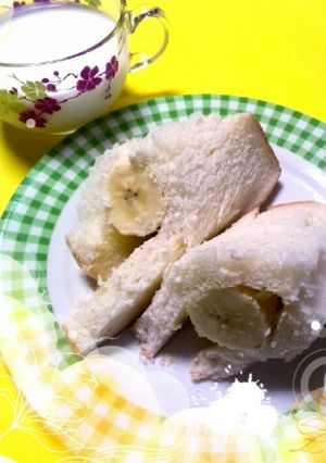 バナナ♪サンド食パン！忙しい朝食などに！-レシピのメイン写真