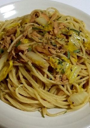 ツナと白菜のパスタ-レシピのメイン写真