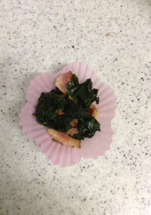【うちのお弁当】ほうれん草の炒め物-レシピのメイン写真