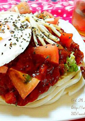 タコライスじゃないタコうどん-レシピのメイン写真