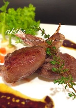 ラムチョップの赤ワインカレーソース-レシピのメイン写真