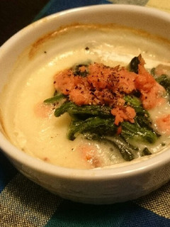 鮭とほうれん草のグラタン風カマン!-レシピのメイン写真