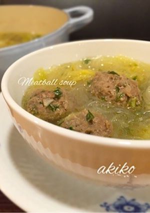 たっぷりミートボールと白菜のスープ-レシピのメイン写真