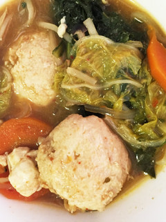 鍋の残りに簡単鶏団子-レシピのメイン写真