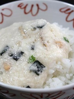 松茸の味お吸いもので麦とろ飯-レシピのメイン写真