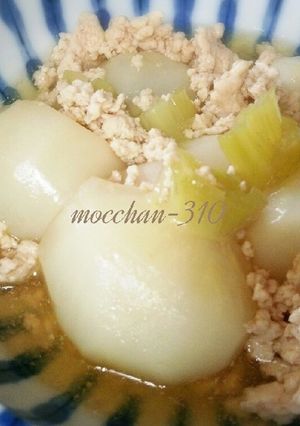 かぶの鶏そぼろ煮*薄味の優しい味カブ 蕪-レシピのメイン写真
