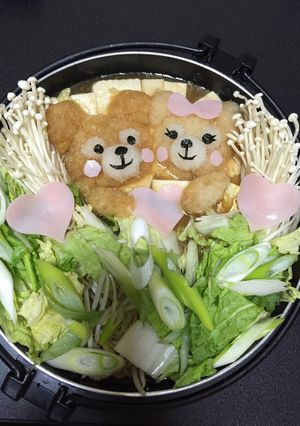 ダッフィー 大根おろしアート鍋-レシピのメイン写真