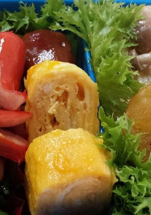 カニカマサラダにきのこのクリームスパ☆-レシピのメイン写真