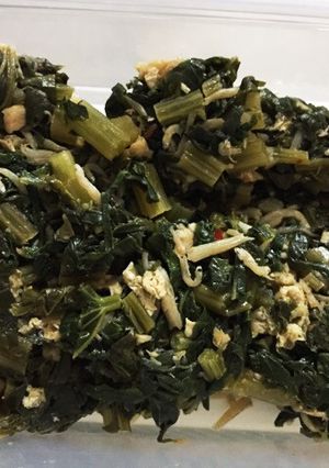 やってみて！大根葉食べるラー油だけ！-レシピのメイン写真