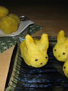 さつまいもでお月見☆『うさぎとお団子』-レシピのメイン写真