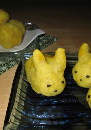 さつまいもでお月見☆『うさぎとお団子』-レシピのメイン写真