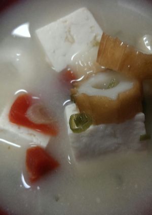 野菜と豆腐とちくわの白味噌-レシピのメイン写真