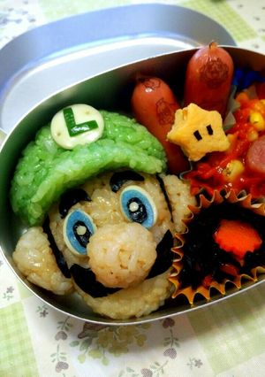 ♪スーパーマリオ♪ルイージ♪キャラ弁♪-レシピのメイン写真