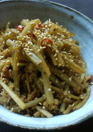 ピリ辛◇鶏きんぴらごぼう-レシピのメイン写真