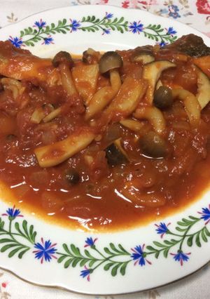鮭ときのこのトマト煮-レシピのメイン写真