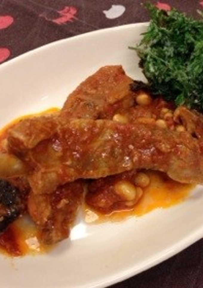 スペアリブと大豆の和風トマト煮込み-レシピのメイン写真
