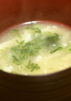 冷え対策★くずし豆腐としょうがのお味噌汁-レシピのメイン写真