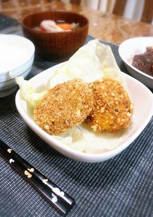 かぼちゃサラダをリメイク*コロッケ-レシピのメイン写真