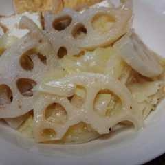 รูปของ キャベツとレンコンのゆず風味蒸し