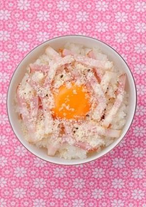 ベーコン+チーズのたまごかけごはん-レシピのメイン写真
